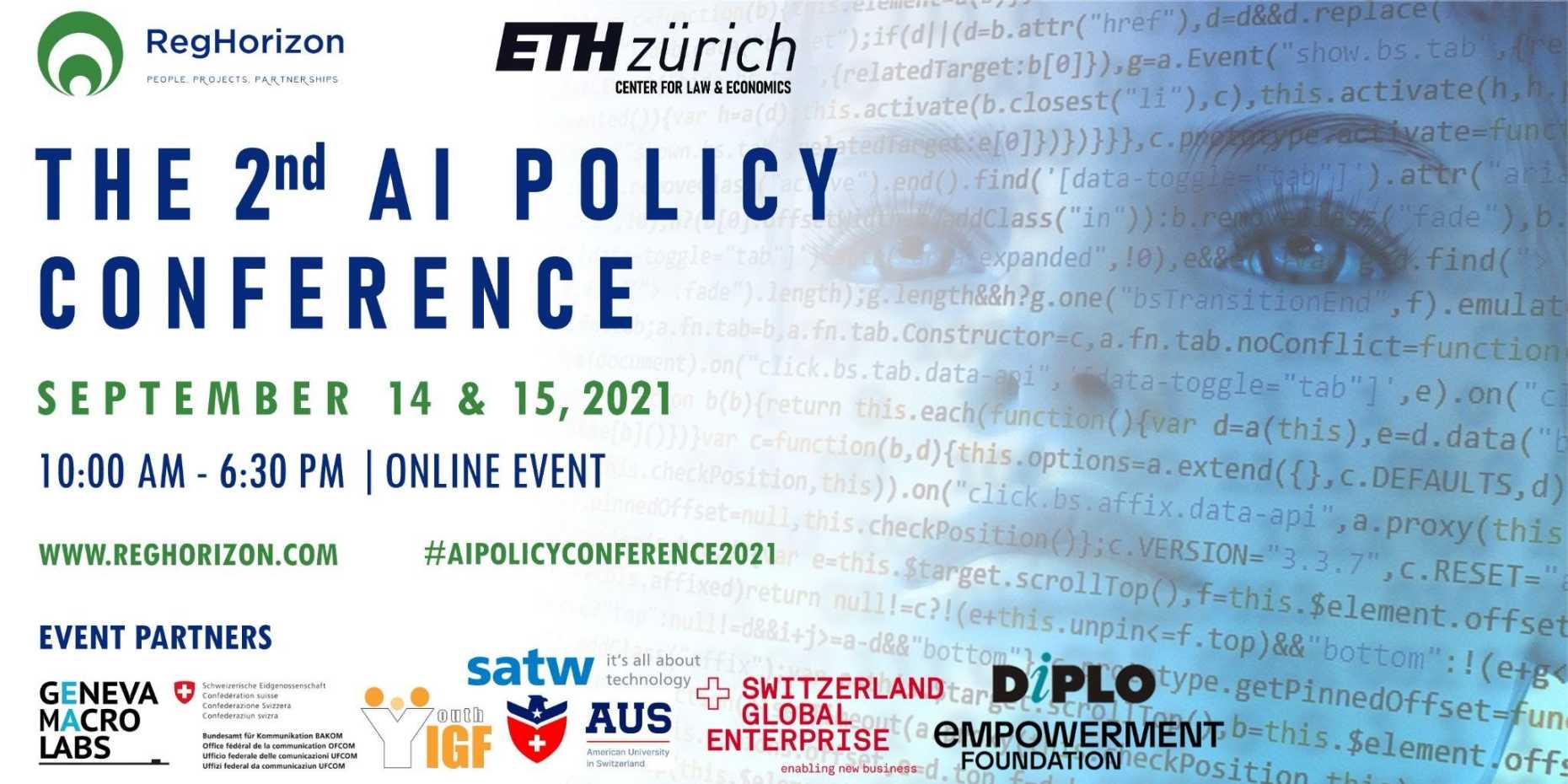 2nd Ai Policy Conference September 14 15 21 Online Center For Law Economics Eth Zurich